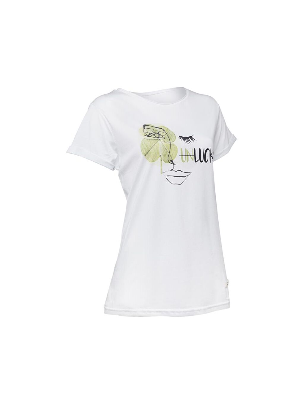 Beyaz Faces Lucky Kadın T-Shirt-1