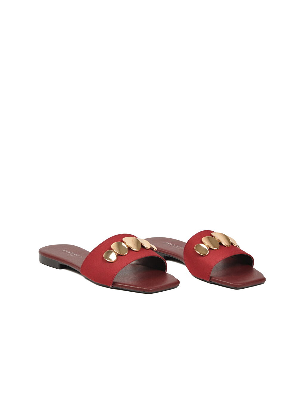 Bordo İnce Tabanlı Hafif Kadın Terlik 513113 Z-1