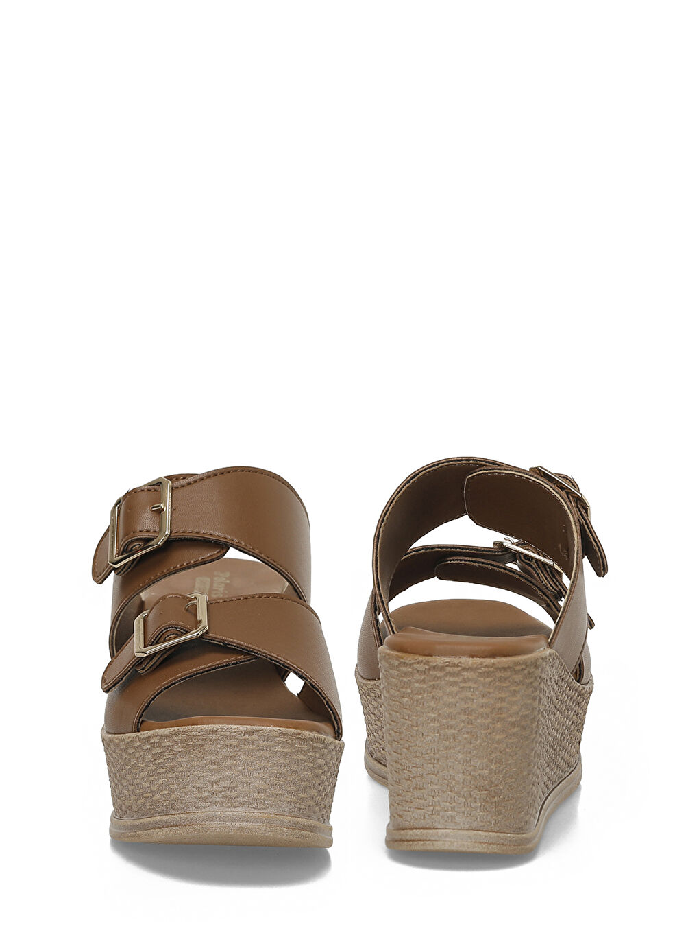 Kahverengi 325089.Z 5FX Taba Kadın Terlik-4