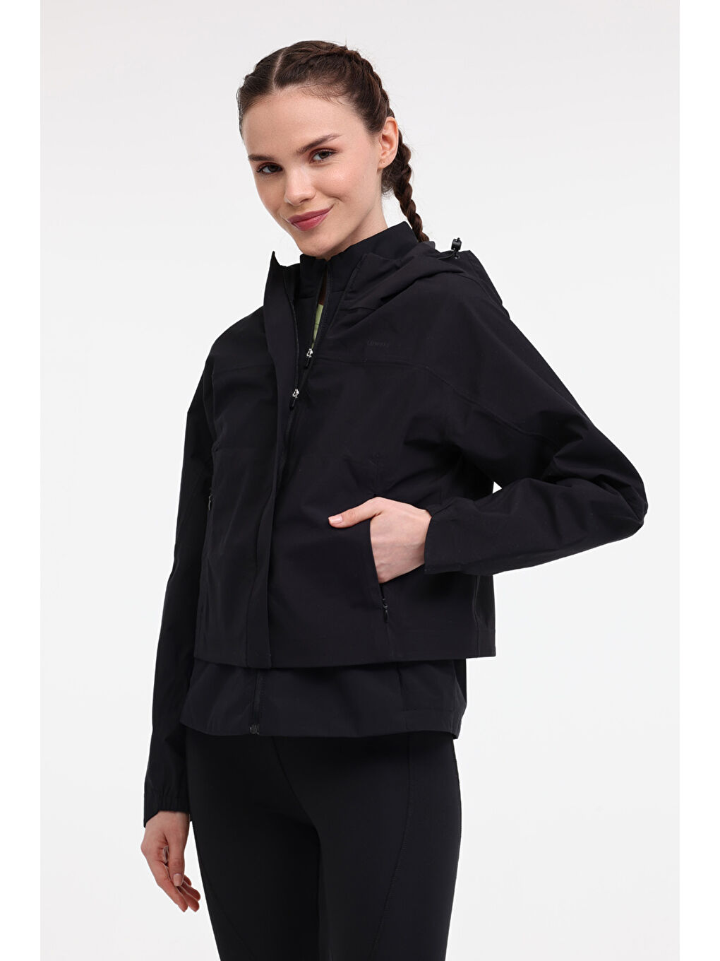 WL RUSA 17GF6-02 5FX Siyah Kadın Mont-4