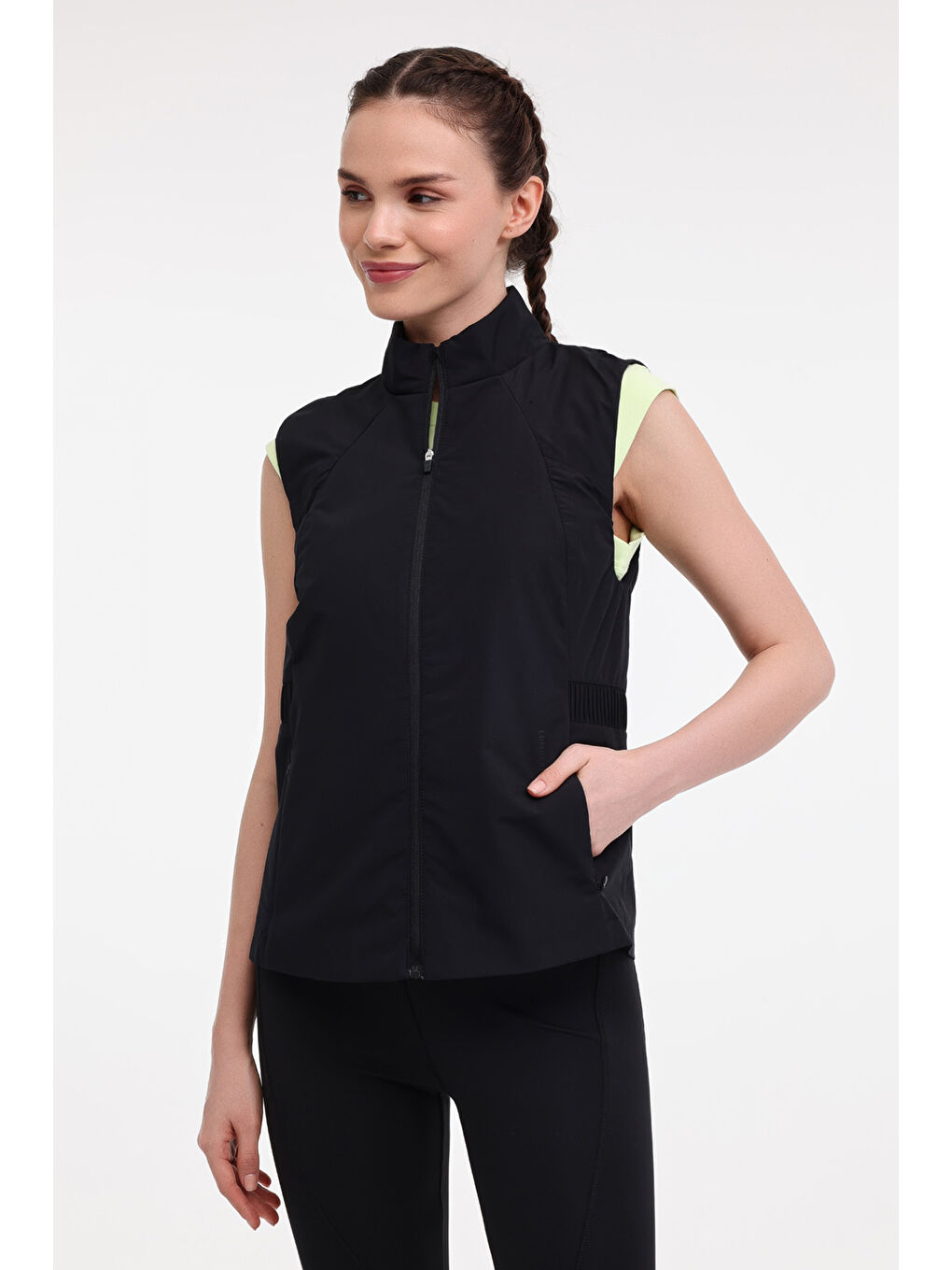 WL RUSA 17GF6-02 5FX Siyah Kadın Mont-5