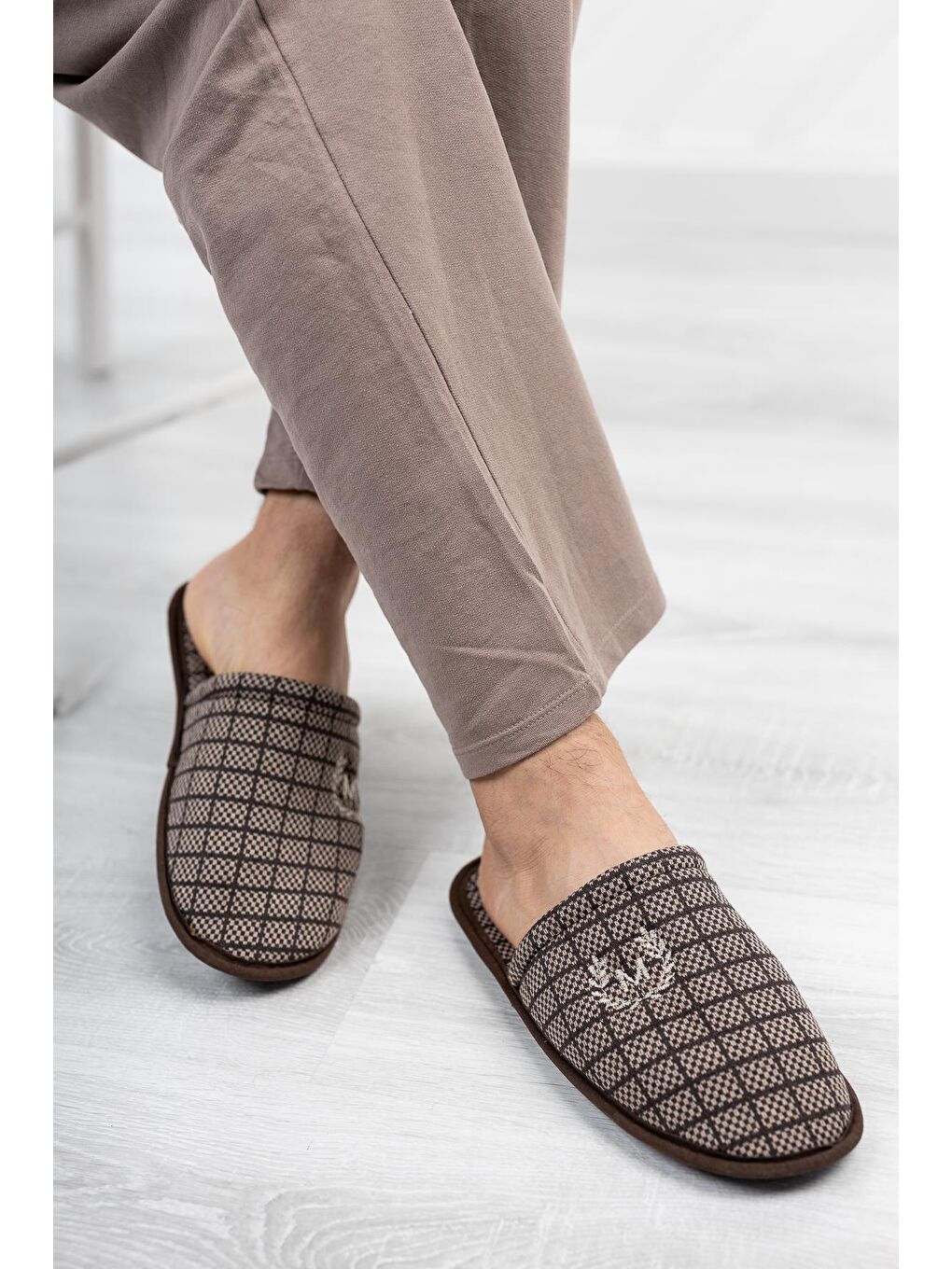 Kahverengi MTF-2150 Erkek Terlik Ev Terliği