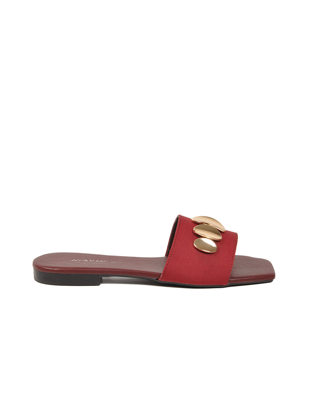 Bordo İnce Tabanlı Hafif Kadın Terlik 513113 Z-3