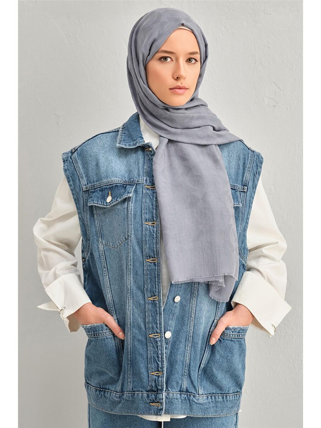 Gri Yün Şal 1000 2 30