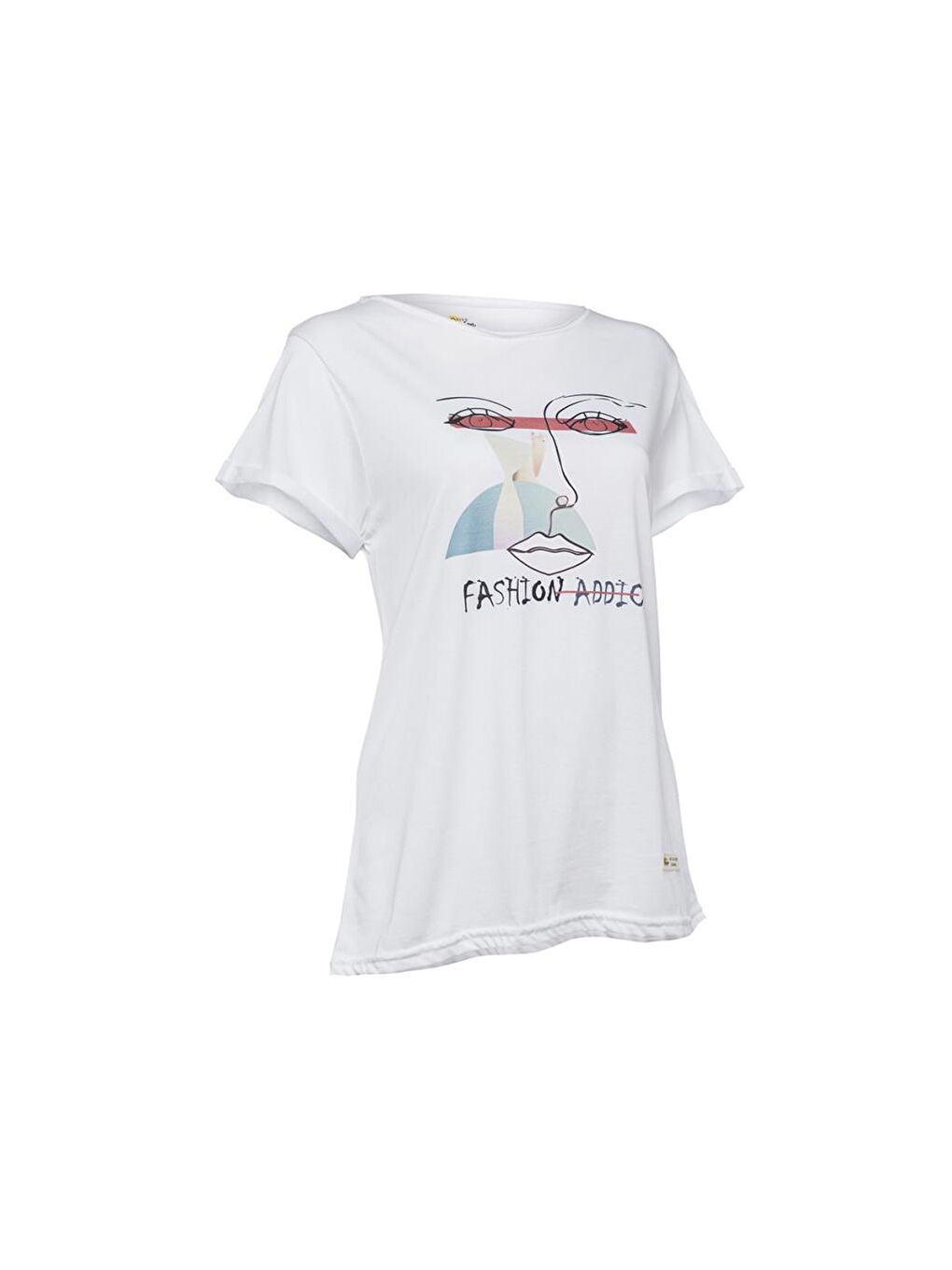Beyaz Faces FashionAddict Kadın T-Shirt-1