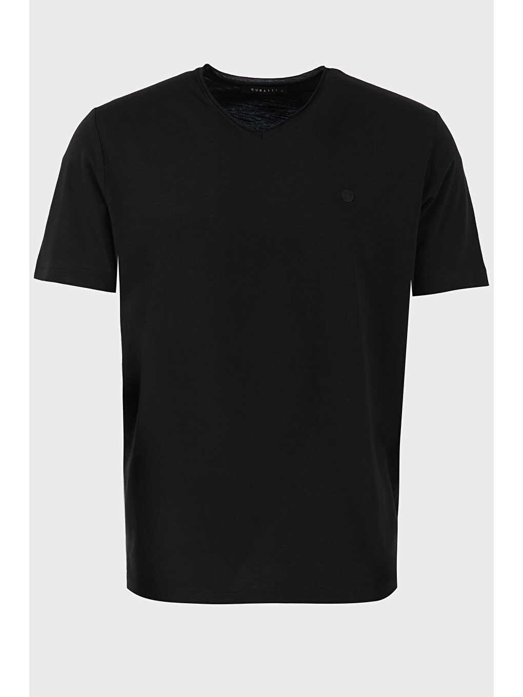 Siyah Pamuklu Regular Fit V Yaka T Shirt 5902719-5