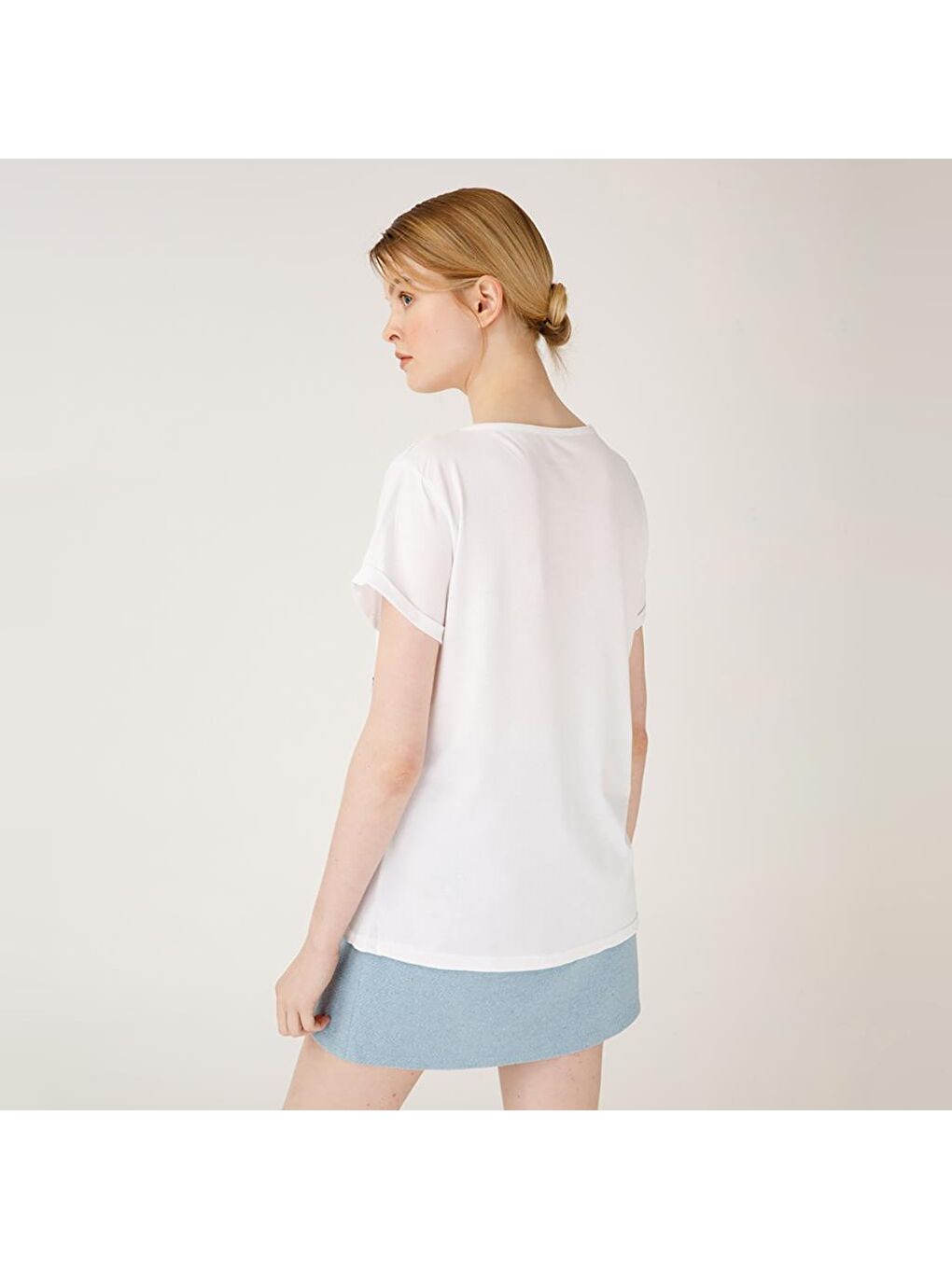 Beyaz Faces FashionAddict Kadın T-Shirt-6