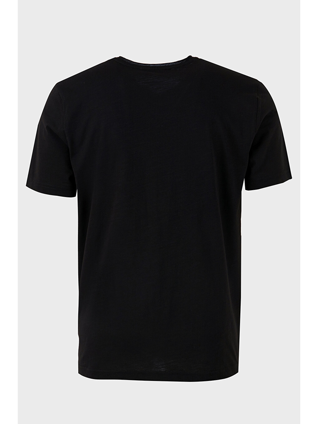 Siyah Pamuklu Regular Fit V Yaka T Shirt 5902719-6