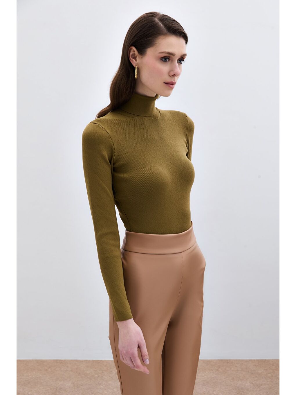 Tam Balıkçı Triko - Küf Yeşili-2