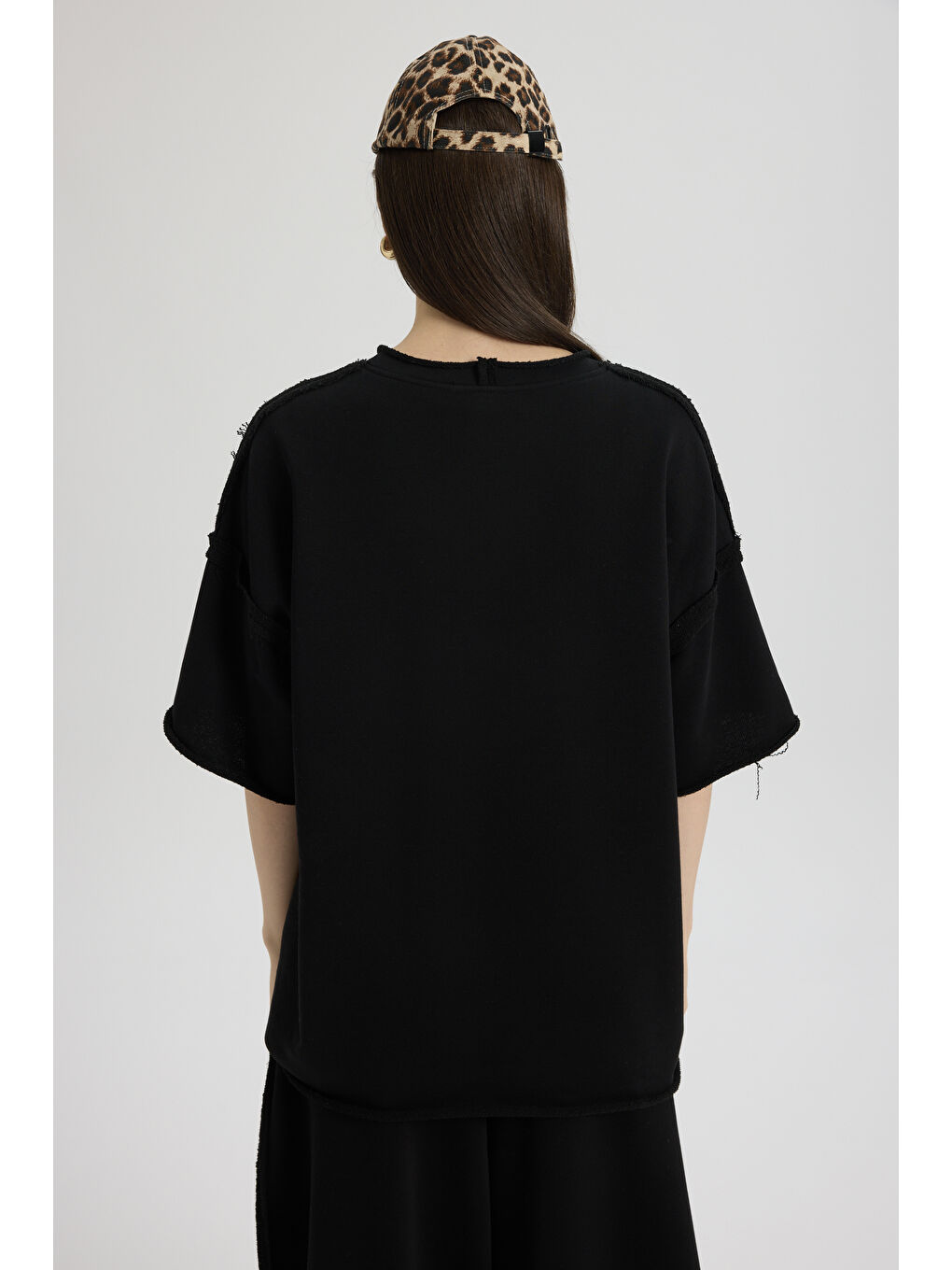 Flex Siyah Oversize T-Shirt Eşofman Takım-4