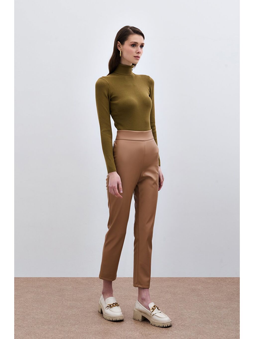 Tam Balıkçı Triko - Küf Yeşili-4