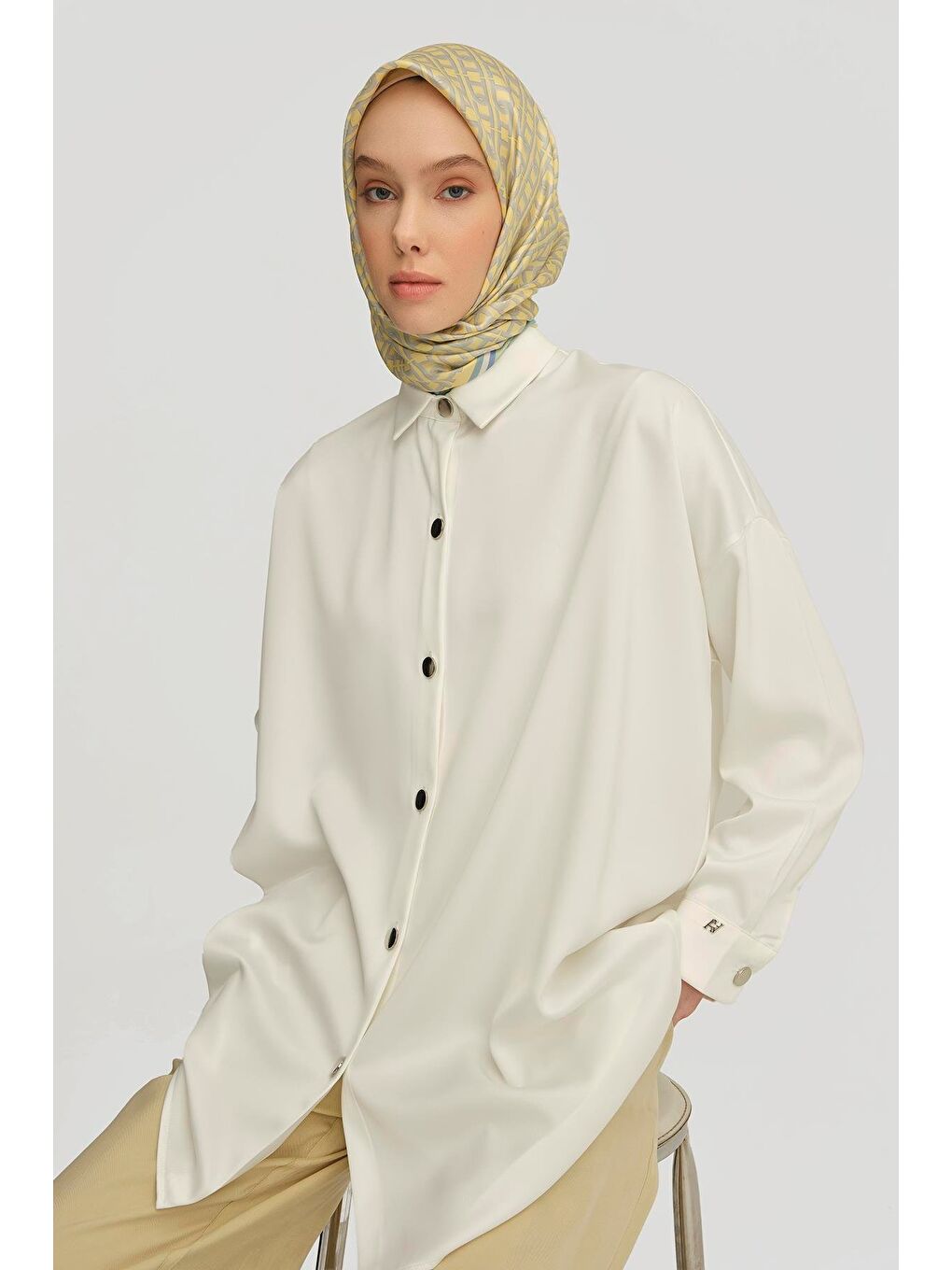 Bej Gömlek Ortd8300-1 Ekru