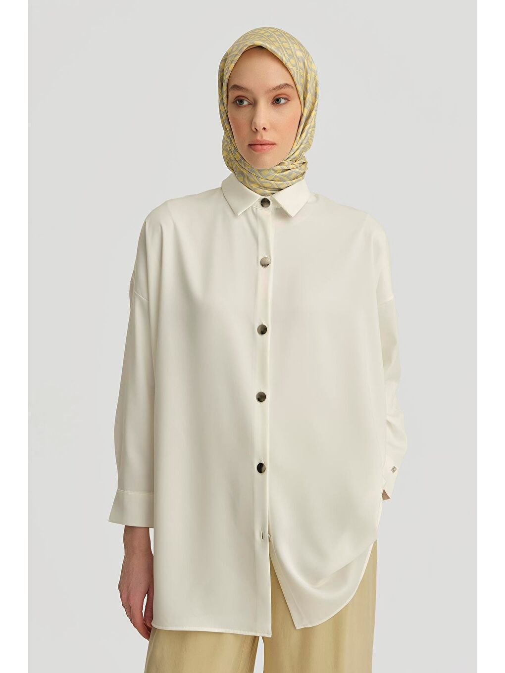 Bej Gömlek Ortd8300-1 Ekru-2