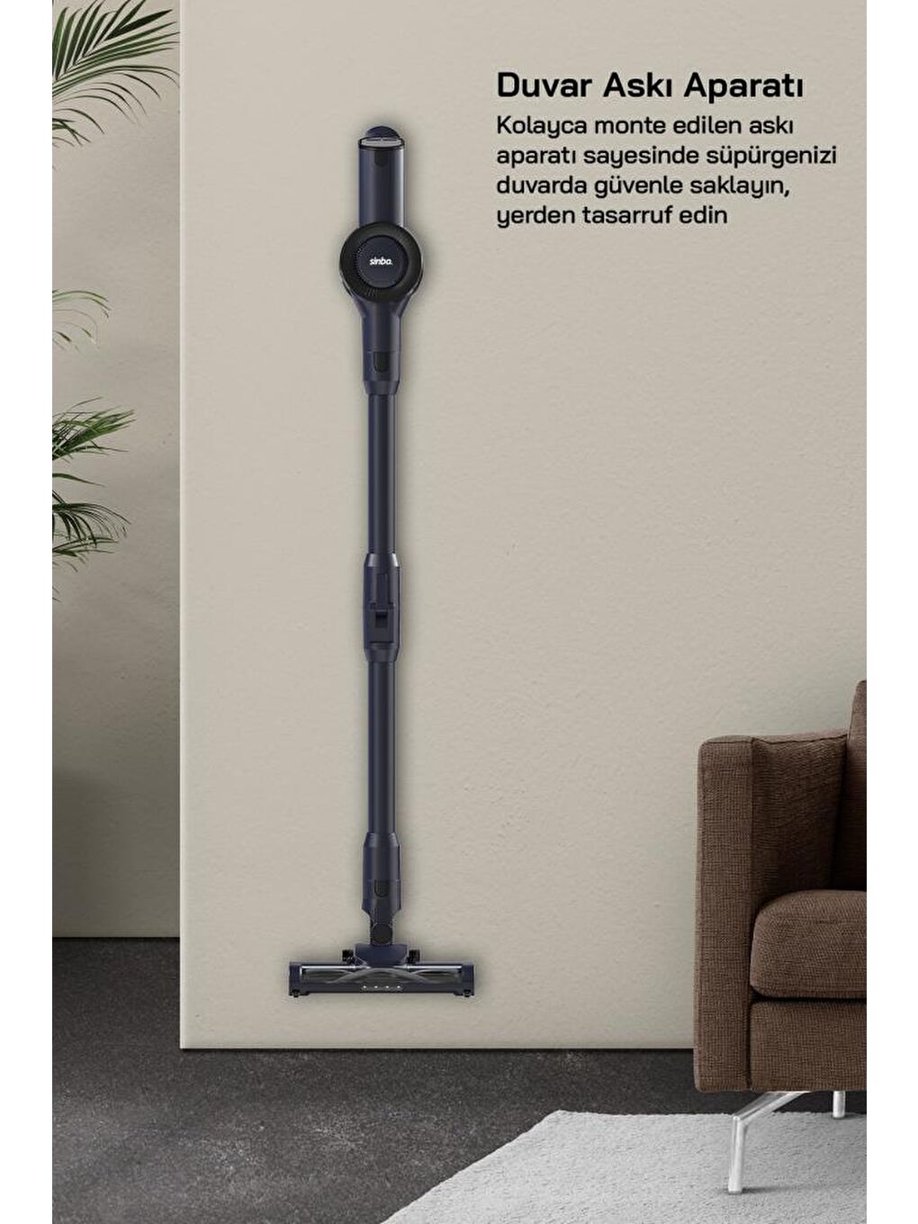 SVC-8634 Kablosuz Dikey Süpürge Lacivert – Evcil Hayvan Tüyleri İçin Güçlü Multi Cyclone-8