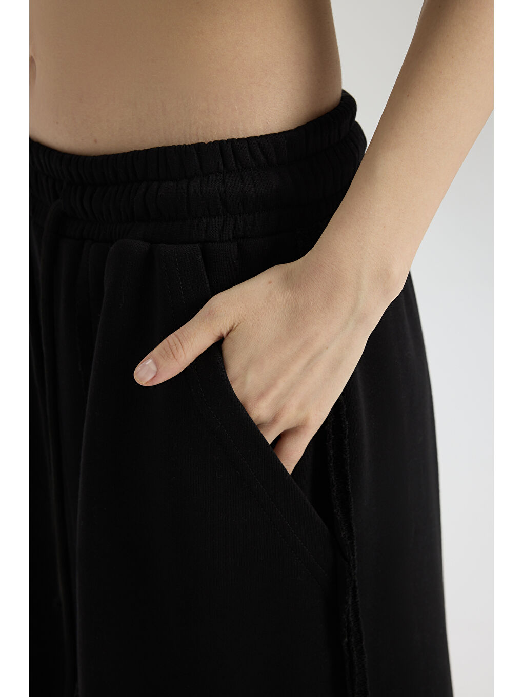 Flex Siyah Oversize T-Shirt Eşofman Takım-7