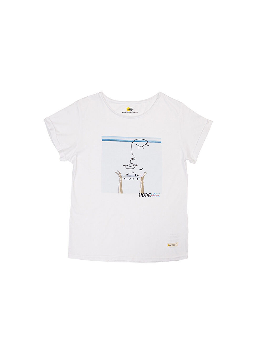 Beyaz Faces Hope Kadın T-Shirt