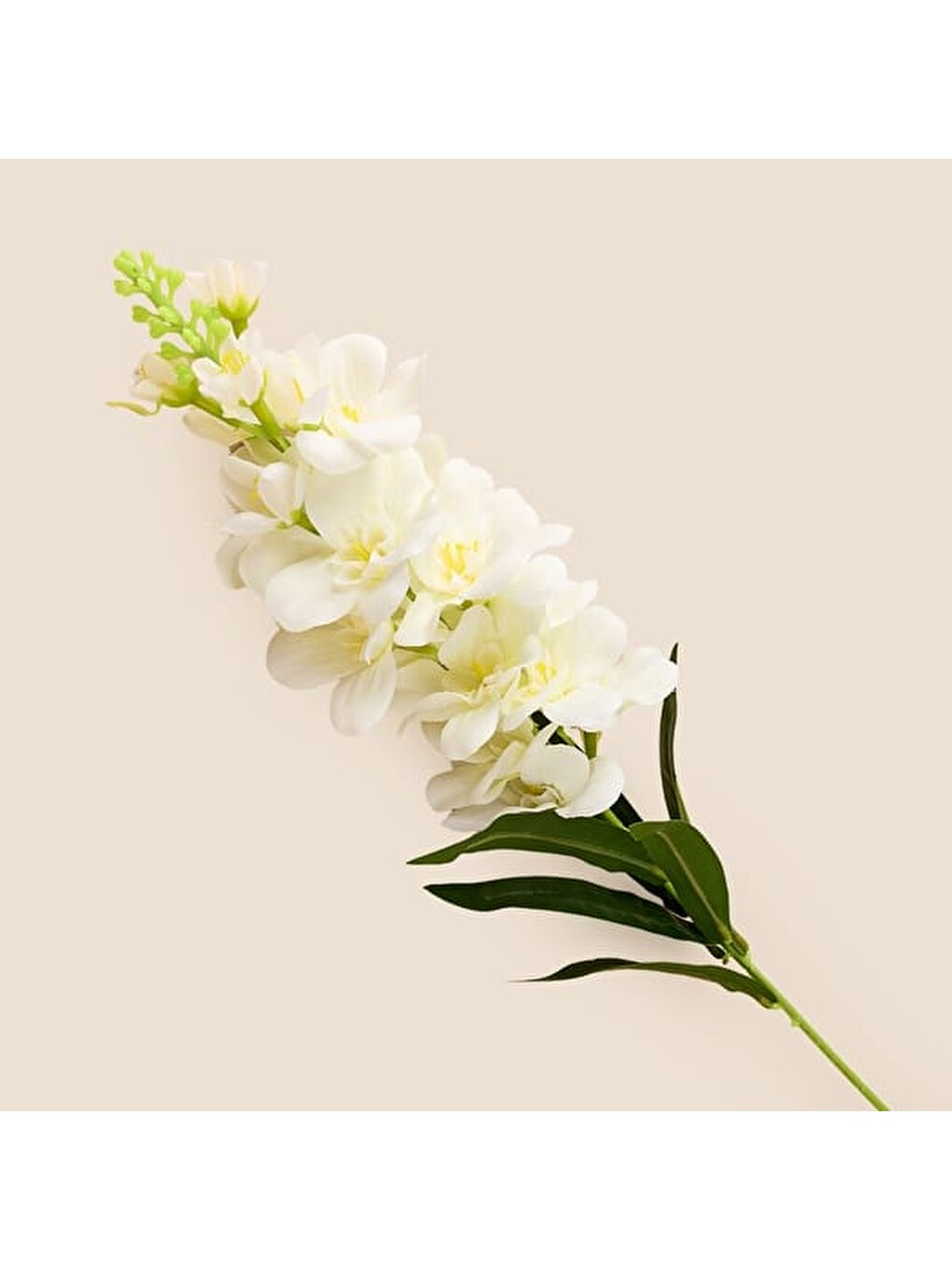 Deco Aslanağzı Yapay Dal Çiçek - Beyaz - 90 cm-1
