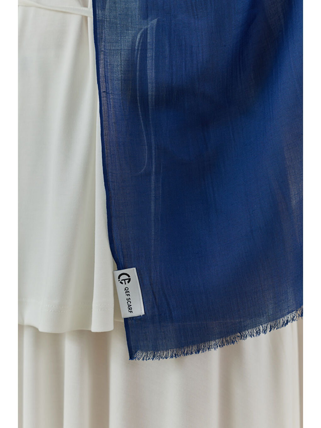 Soft Line Pamuk Şal Lacivert-4