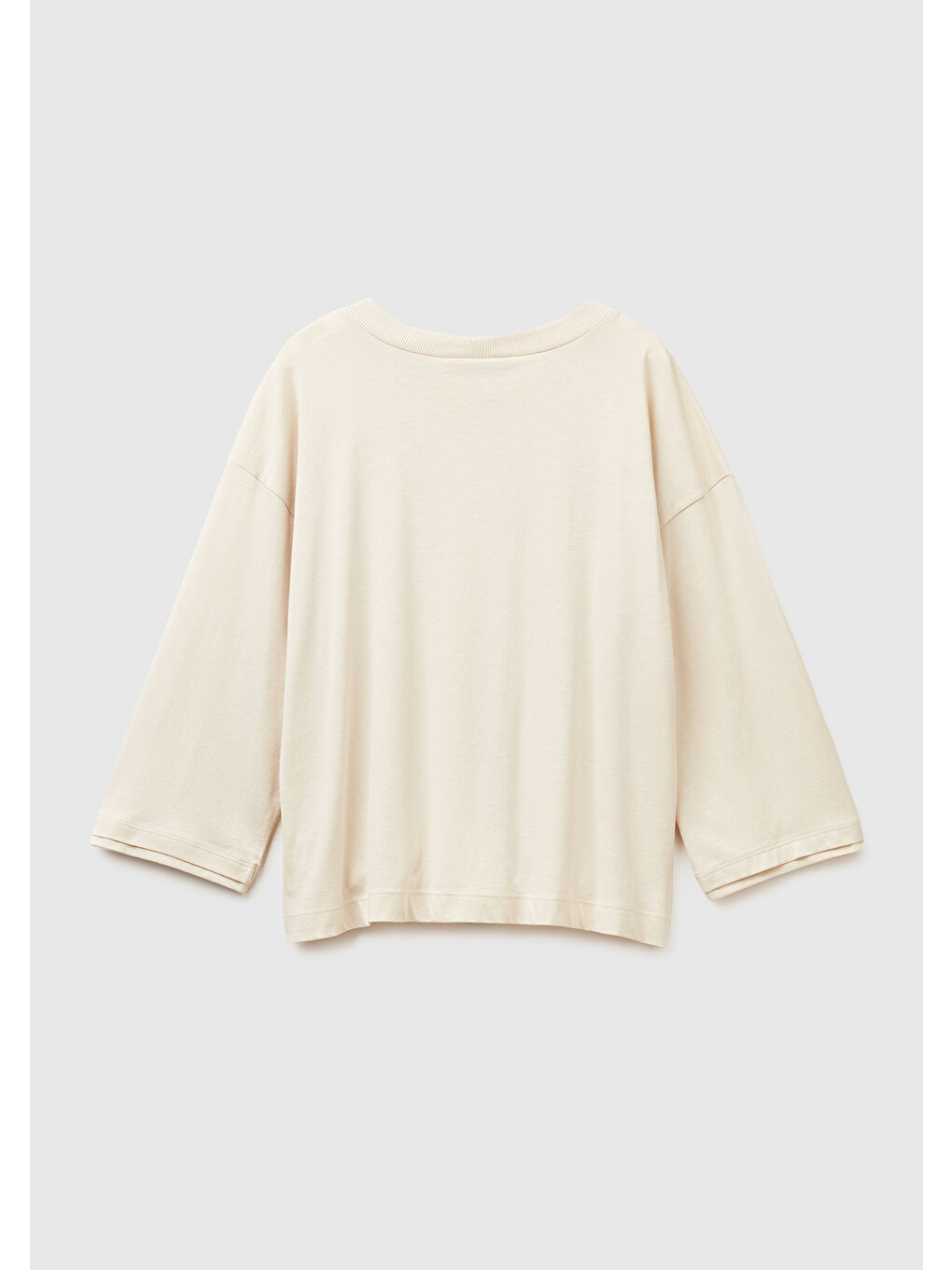 Ekru Kadın Krem Pamuk Karışımlı Disney Baskılı  Kısa Kollu Pijama üstü-3