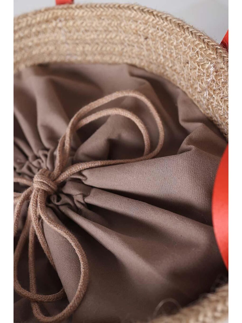 Turuncu-Küçük Boy Hasır Çapraz Askılı Çanta-3