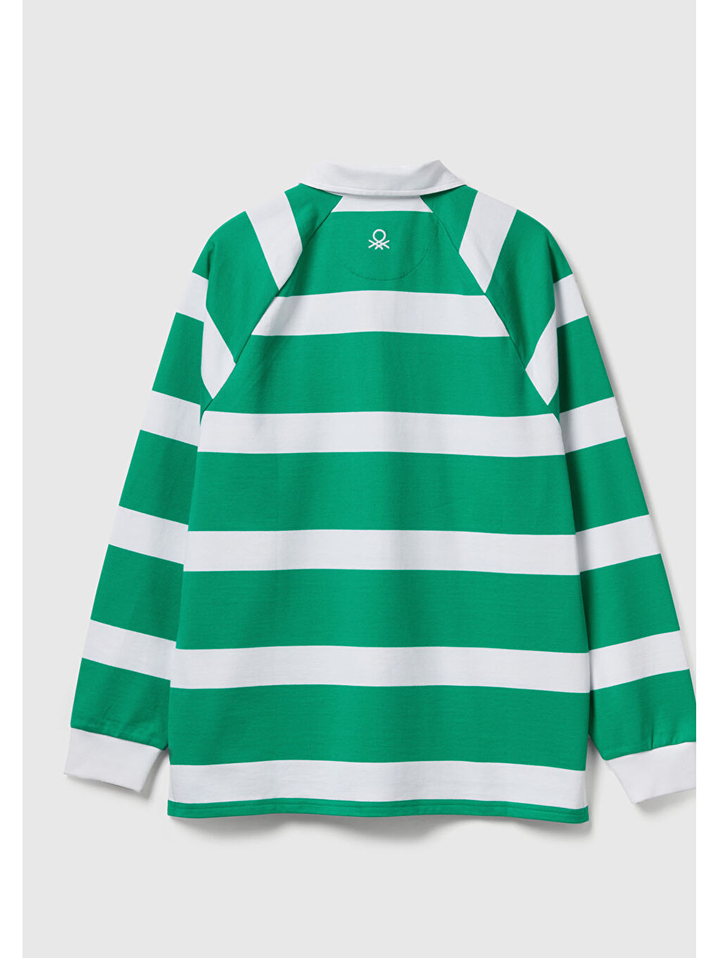 Erkek Yeşil %100 Pamuk Stranger Things Uzun Kollu Polo T-Shirt-3