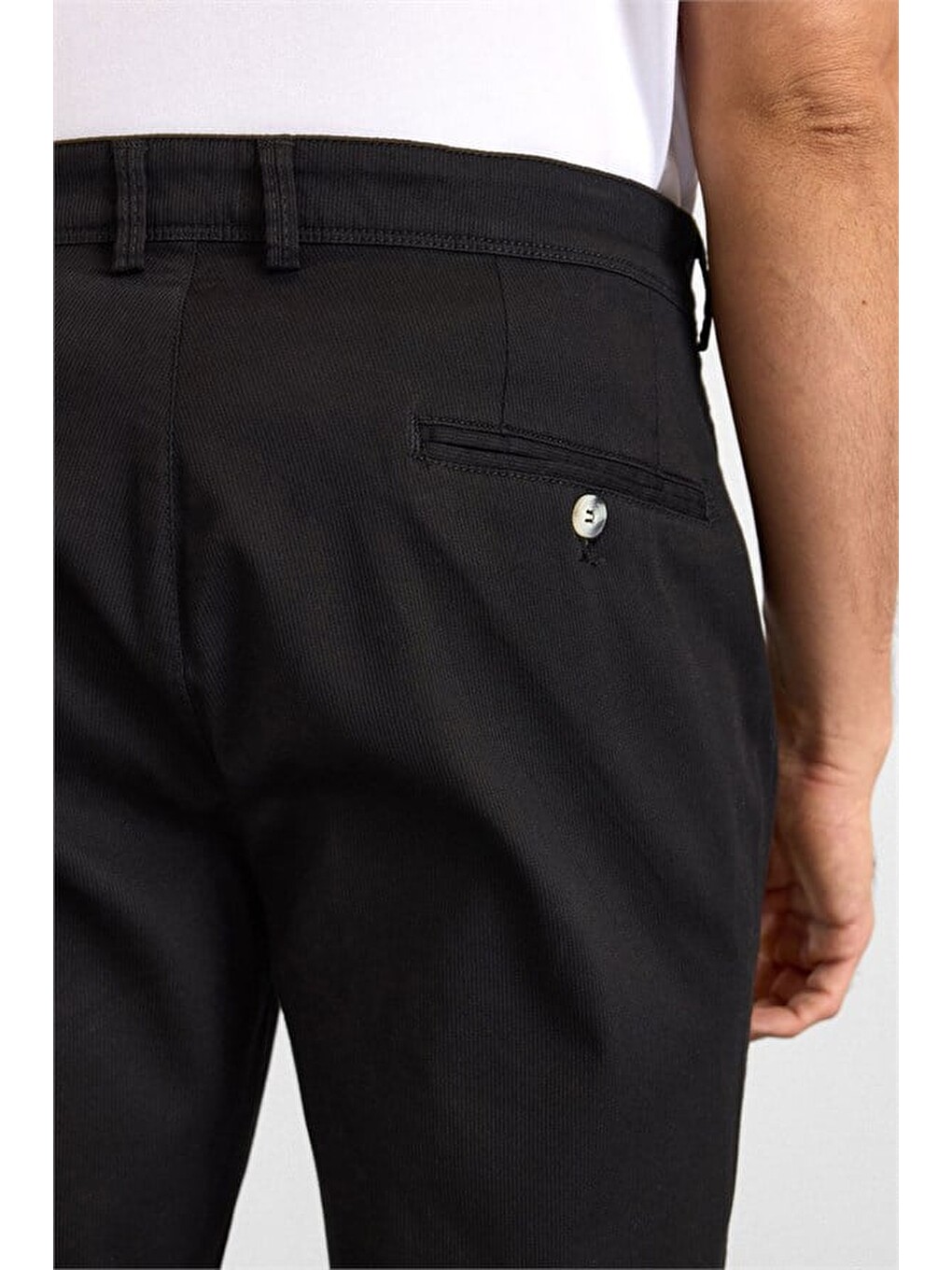 Siyah Regular Casual Pantolon-2