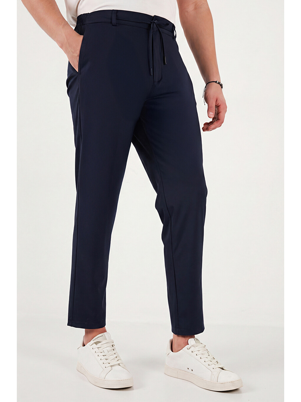 Lacivert Pamuklu Regular Fit Normal Bel Pantolon Cf26s615307-4