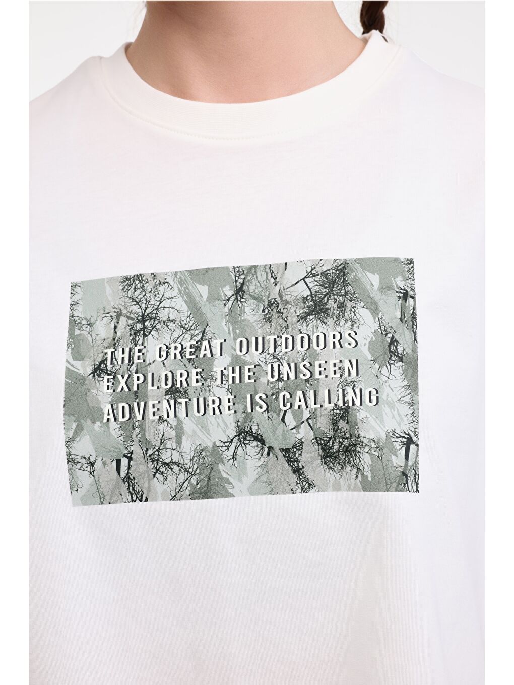 Bej WL RENA 11OUTSS25105 5FX Ekru Kadın Kısa Kol T-Shirt-3