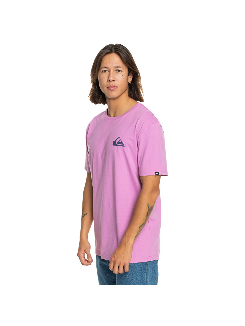 Mw Mini Logo Erkek Mor Tişört-1