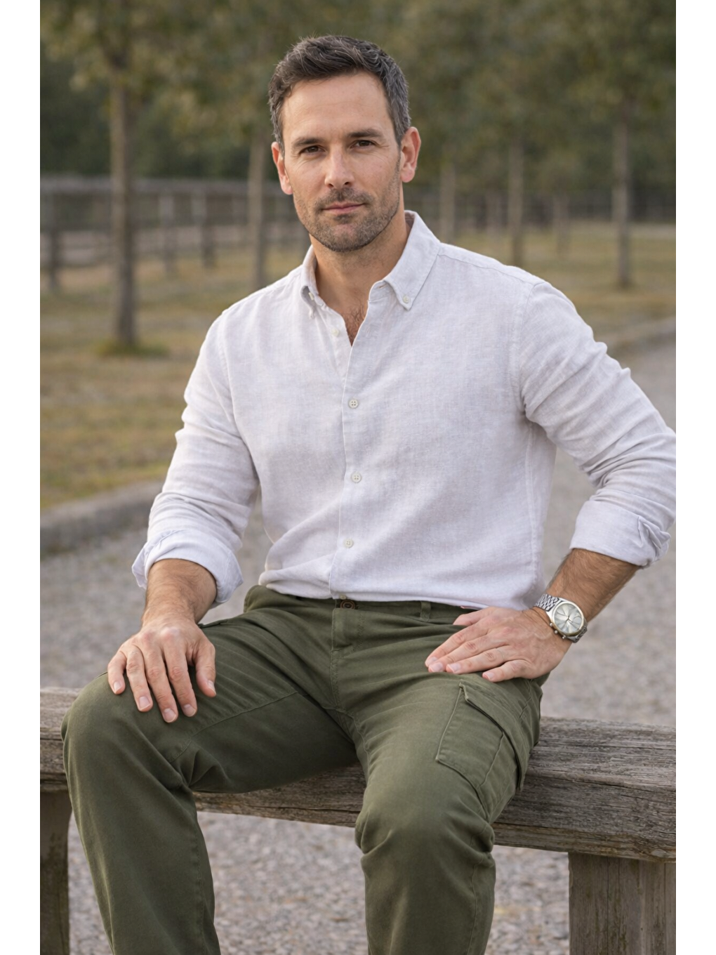 Erkek Premium Comfort Haki Kargo Baggy Pantolon-4