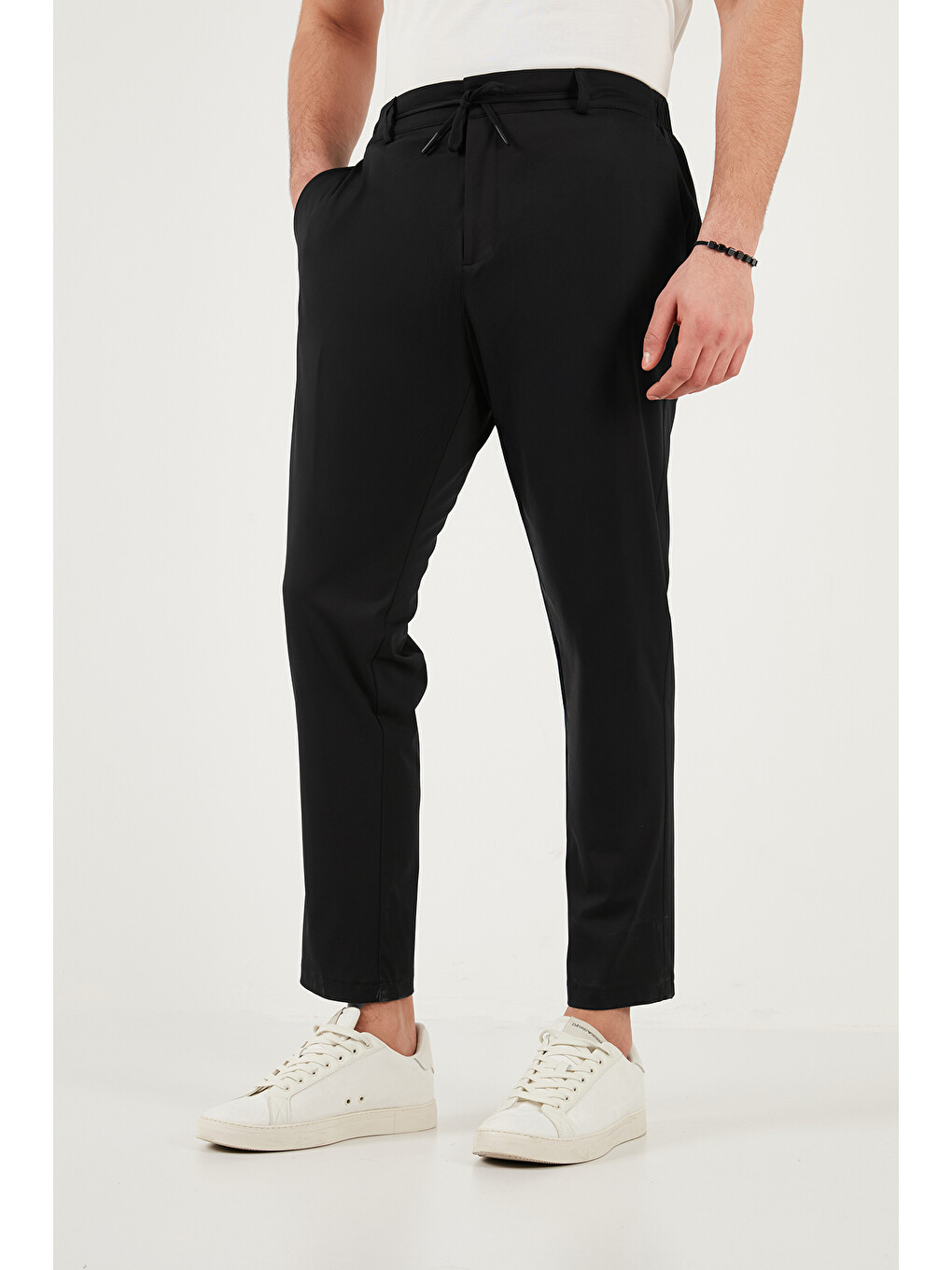 Siyah Pamuklu Regular Fit Normal Bel Pantolon Cf26s615307-4