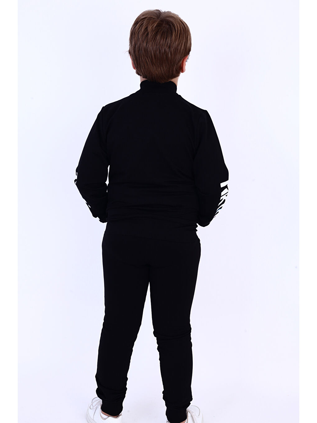 Siyah Erkek Çocuk Baskılı Takım-5