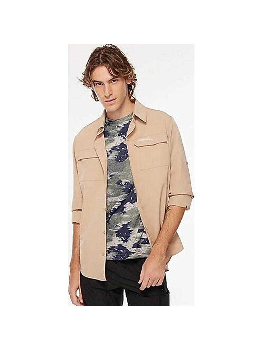 Gusto Erkek Bej Gömlek-1