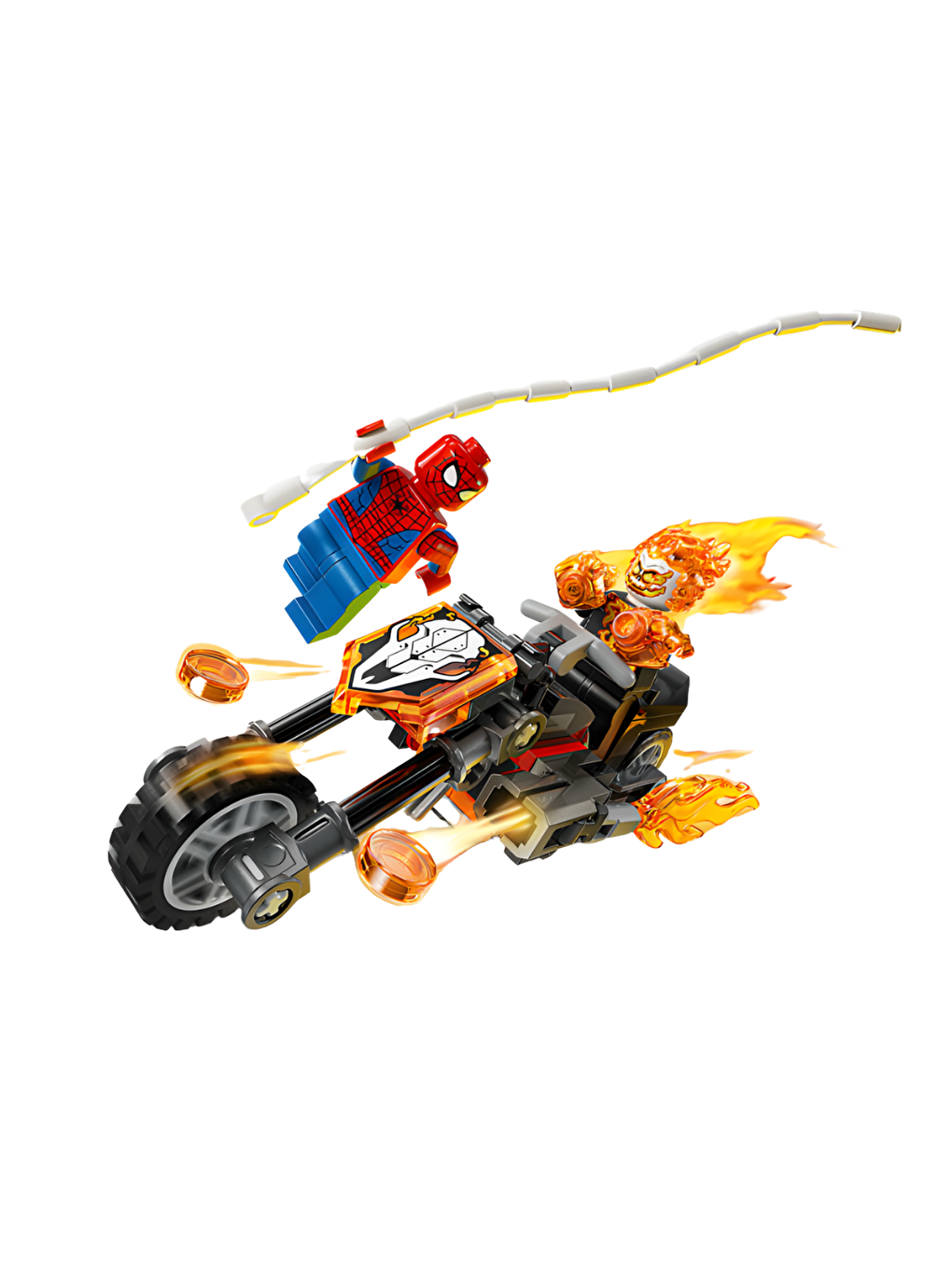 Marvel Örümcek Adam ve Ghost Rider Motosikleti 76335-3