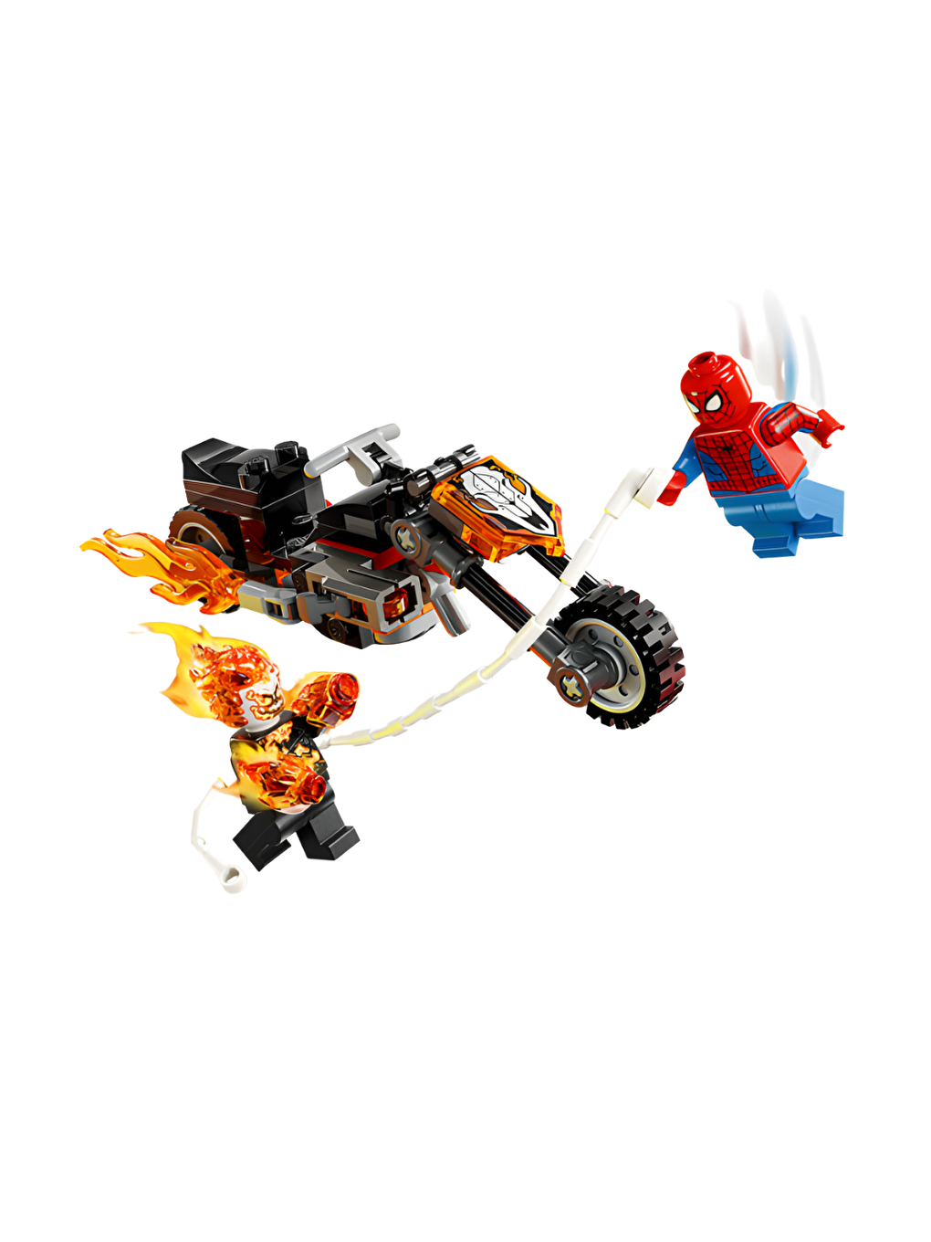Marvel Örümcek Adam ve Ghost Rider Motosikleti 76335-4