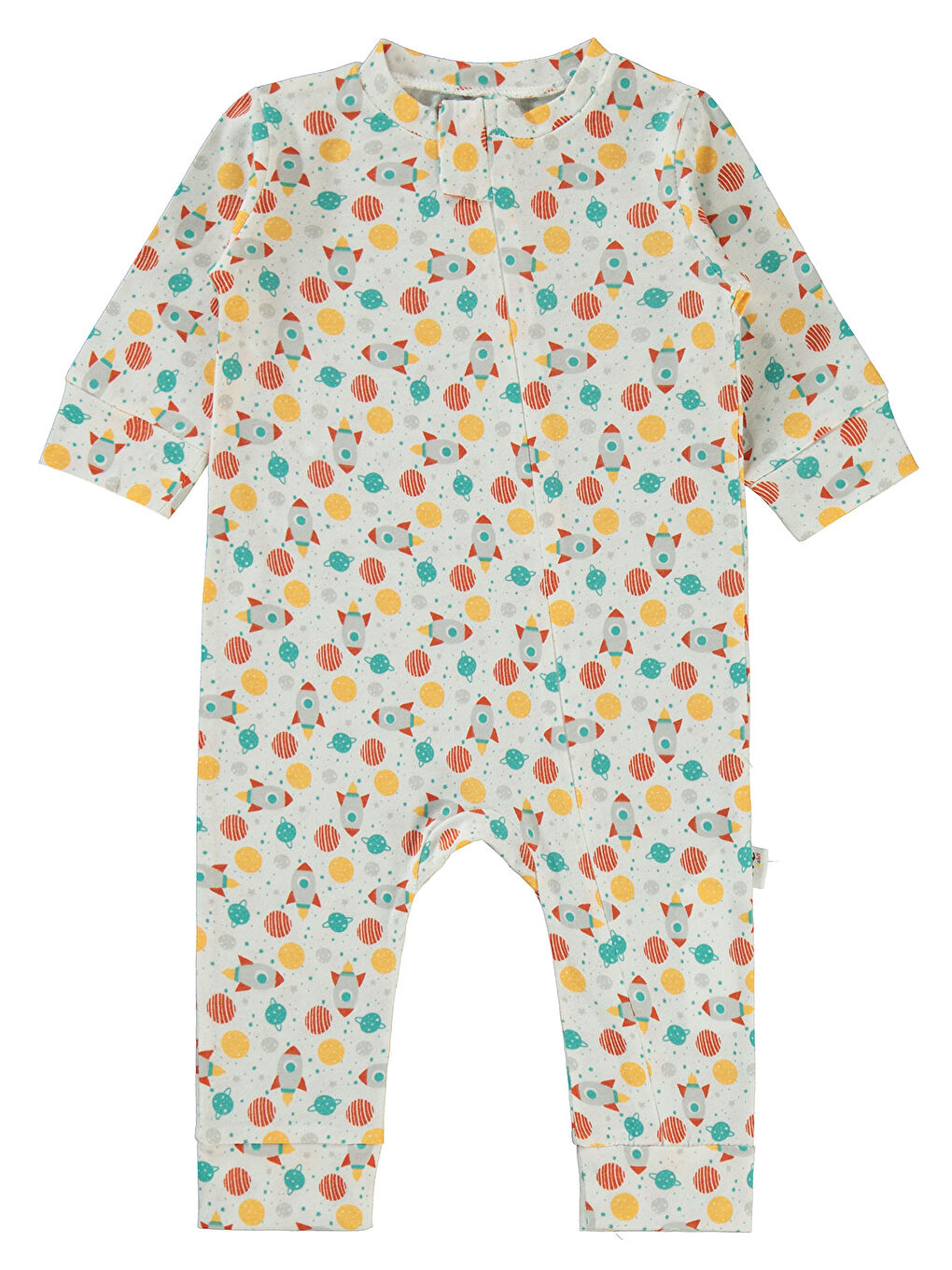 Baby Erkek Bebek Patiksiz Tulum 3-18 Ay Ekru