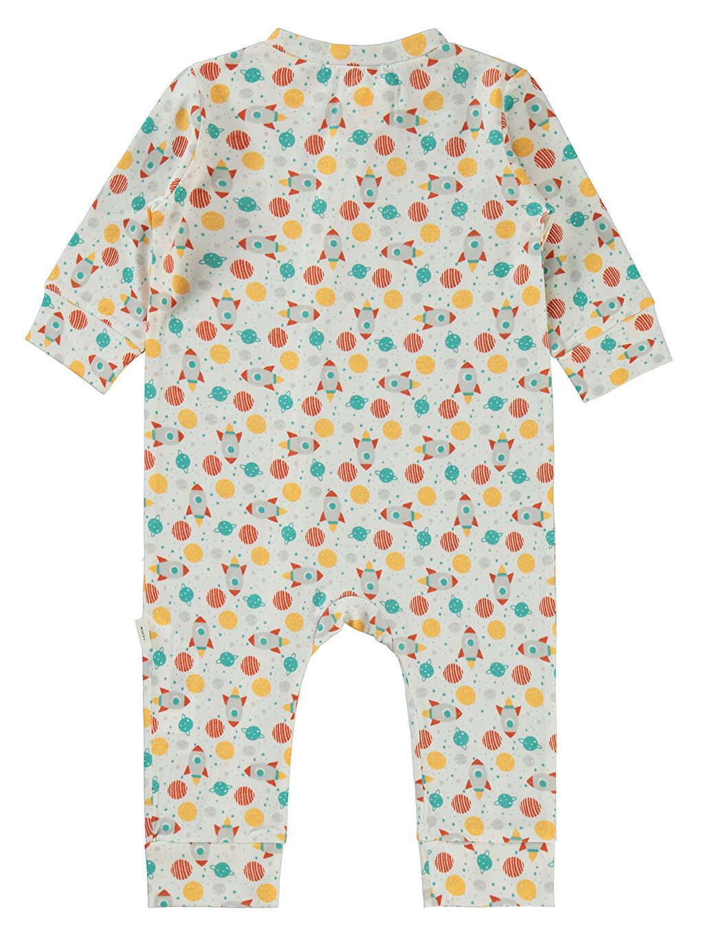 Baby Erkek Bebek Patiksiz Tulum 3-18 Ay Ekru-1