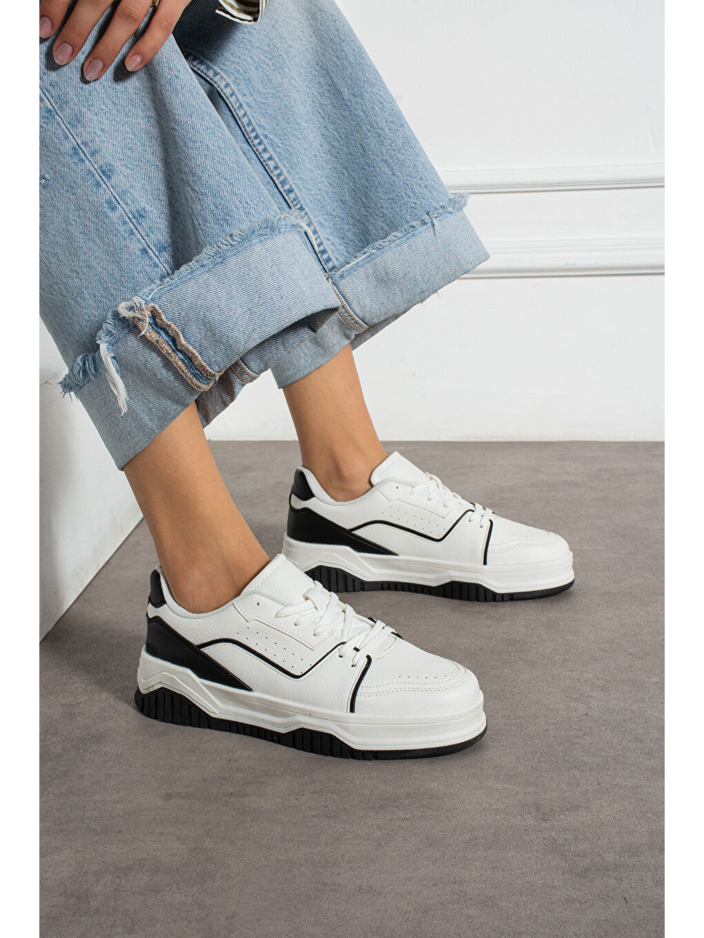 Beyaz Kadın Günlük Sneaker Spor Ayakkabı