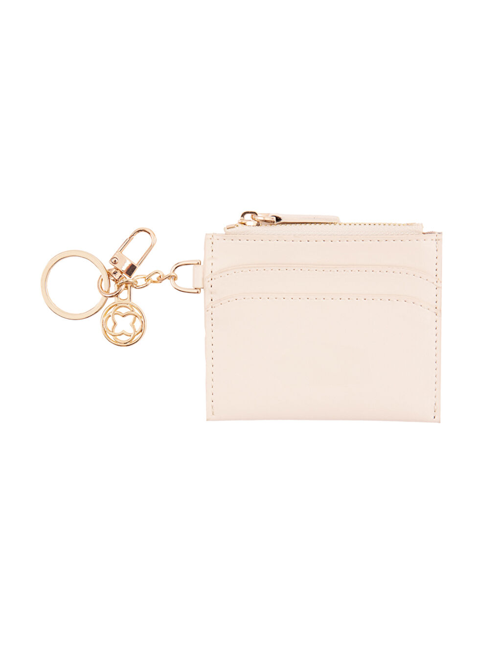 Ekru Krem KRTVZT30005 ZİNCİR ASKILI KARTVİZİT-1