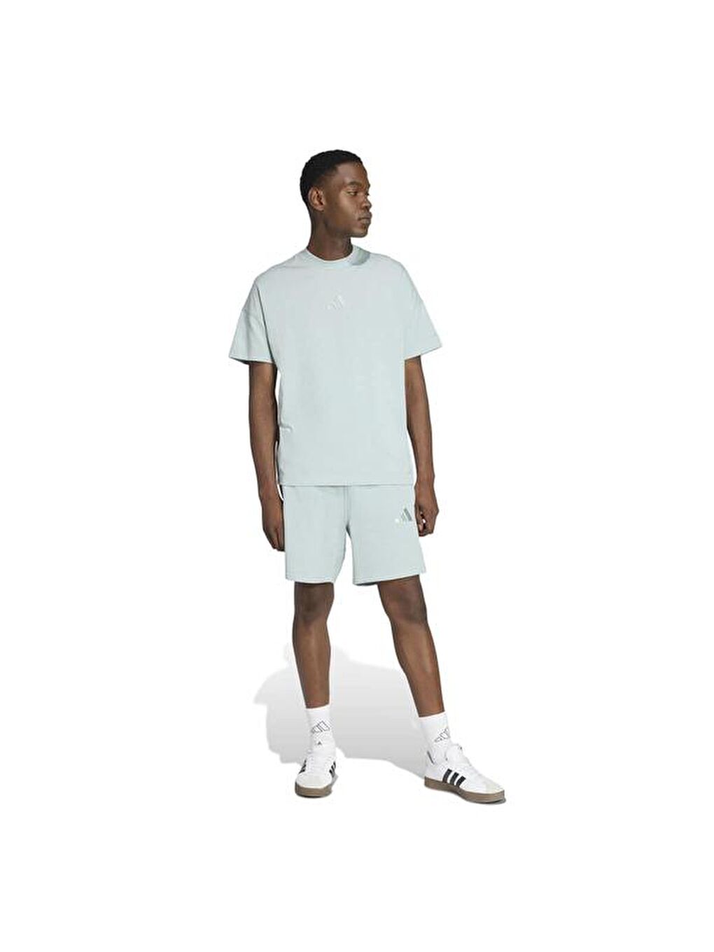 All Szn Erkek Yeşil Yuvarlak Yaka Tişört-2