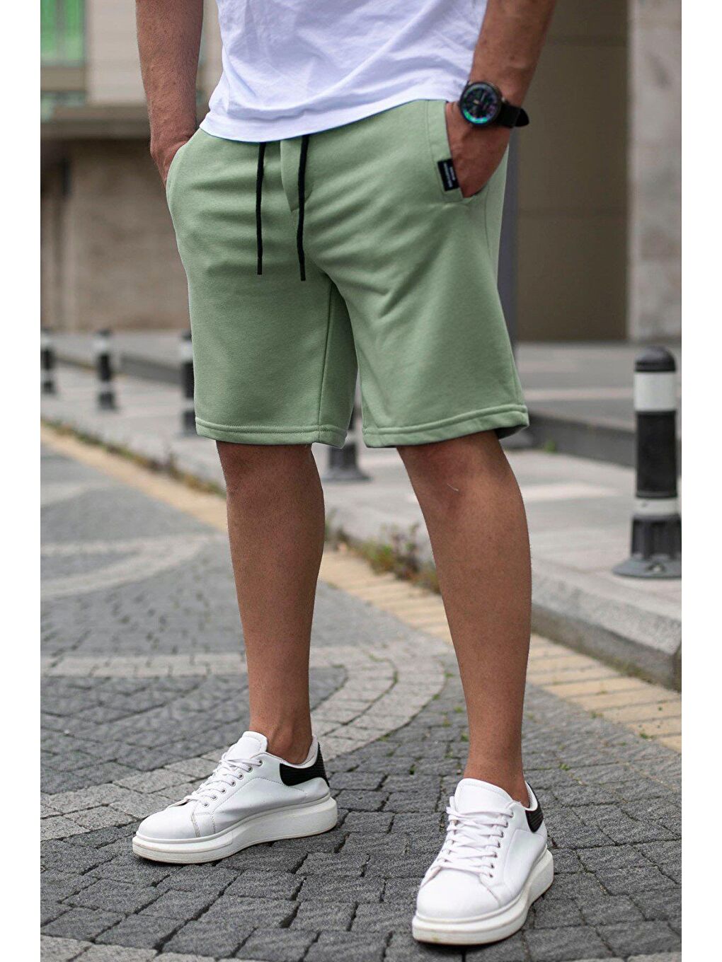 Çağla Yeşili Erkek Regular Fit Şort 4842