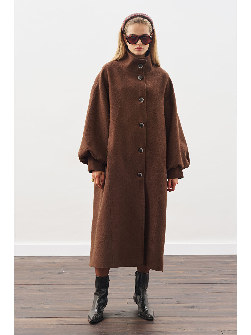 Gaıa Geniş Kaban Kahverengi-3