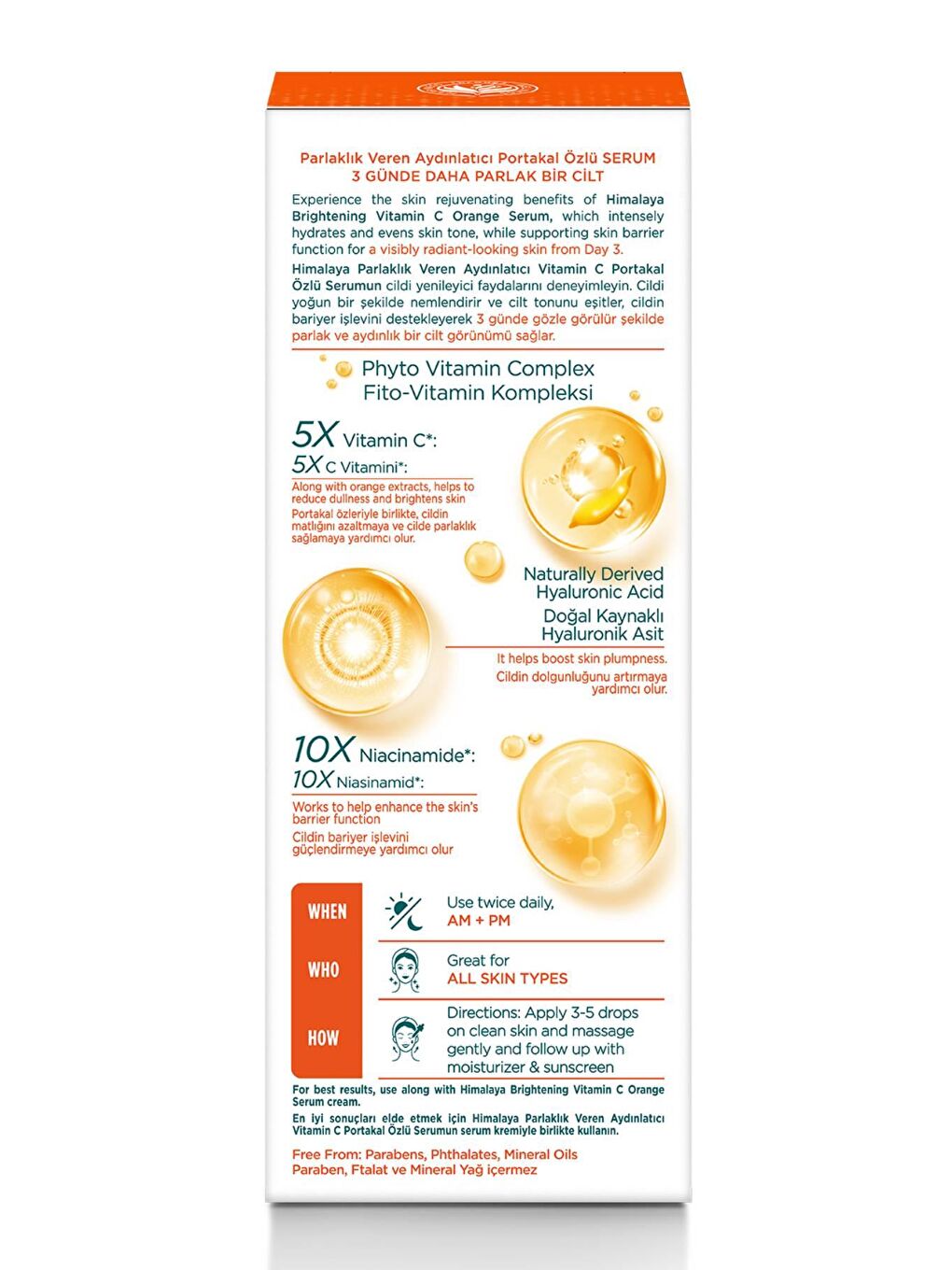 Parlaklık Veren Aydınlatıcı Vitamin C Portakal Özlü Serum 30ml, Cilt Yenileyici, Niasinamid-1