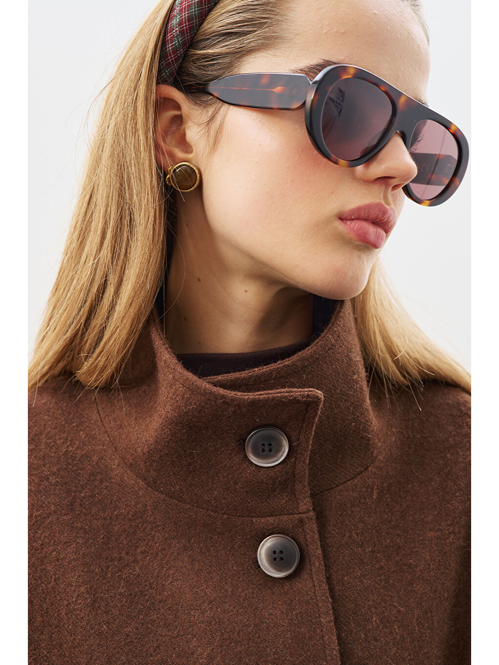 Gaıa Geniş Kaban Kahverengi-5