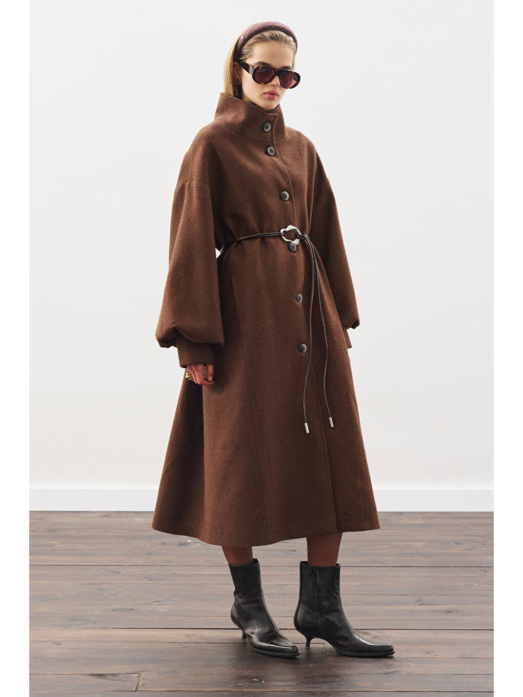 Gaıa Geniş Kaban Kahverengi-6