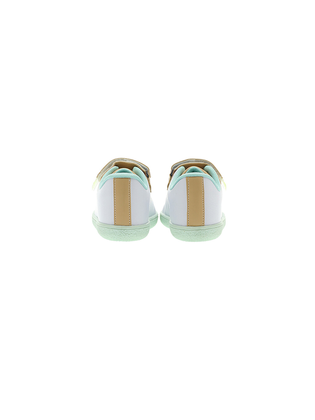 Unisex Çocuk Renk Bloklu Cırt Cırtlı Bağcıklı Yeşil Sneaker-2