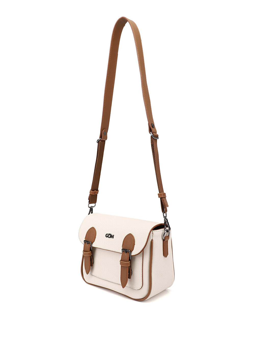 Kahverengi Kadın TABA-BEJ Uzun Askılı Omuz Çantası-2