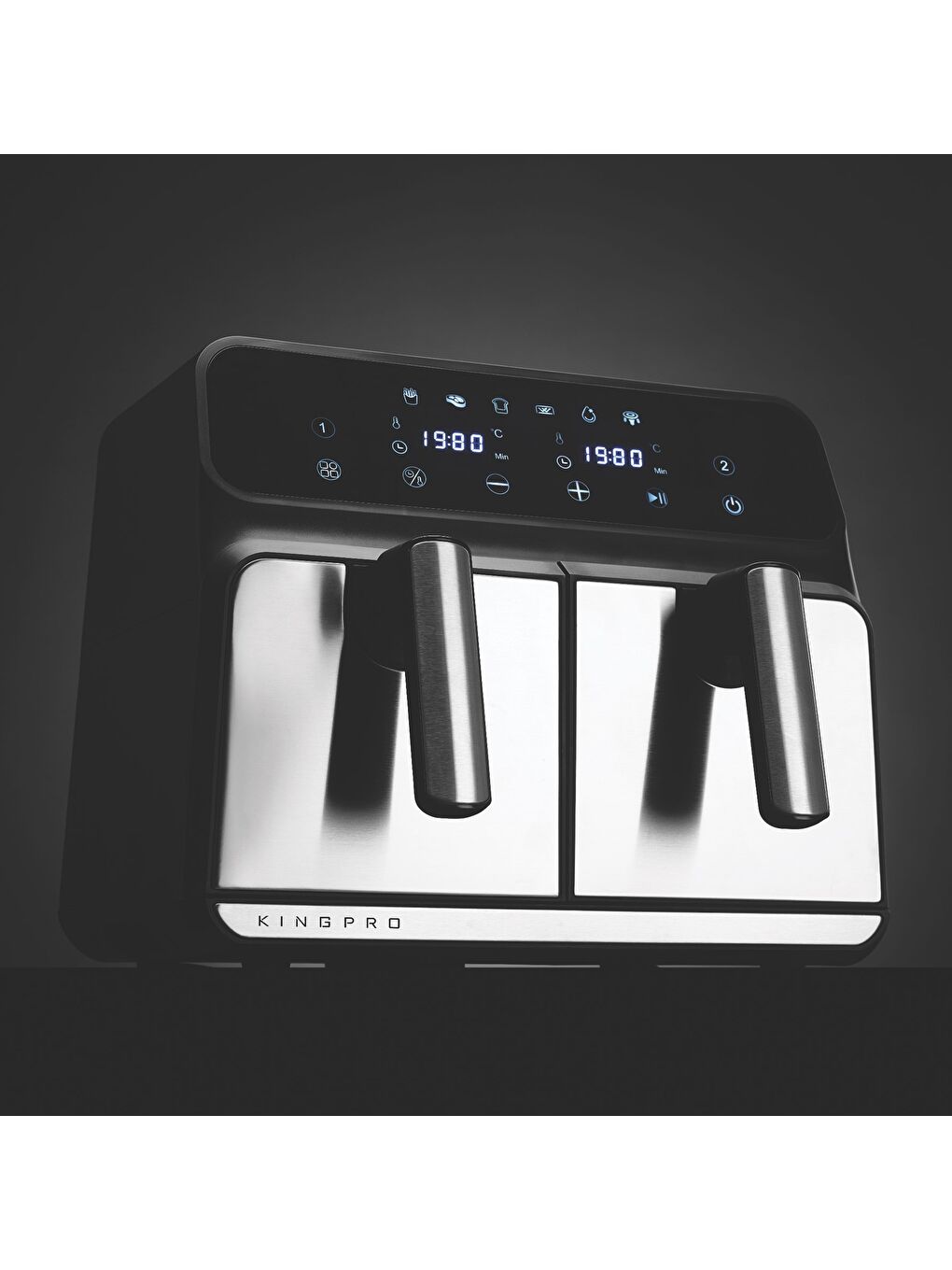 KingPro Kyf28 Dual Airfryer Pişirme Robot - 3