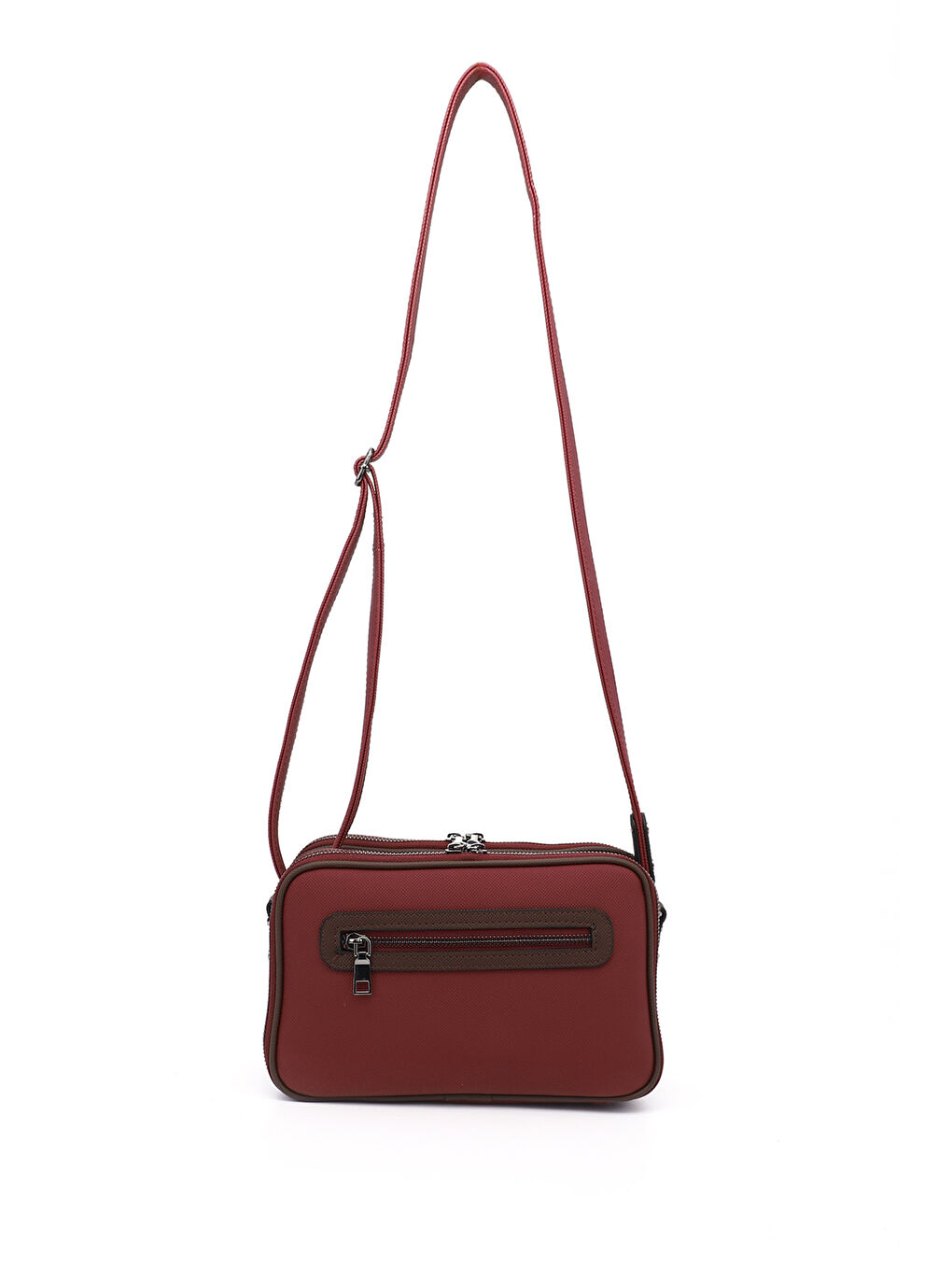 Bordo Kadın KOYU BORDO Uzun Askılı Omuz Çantası-3