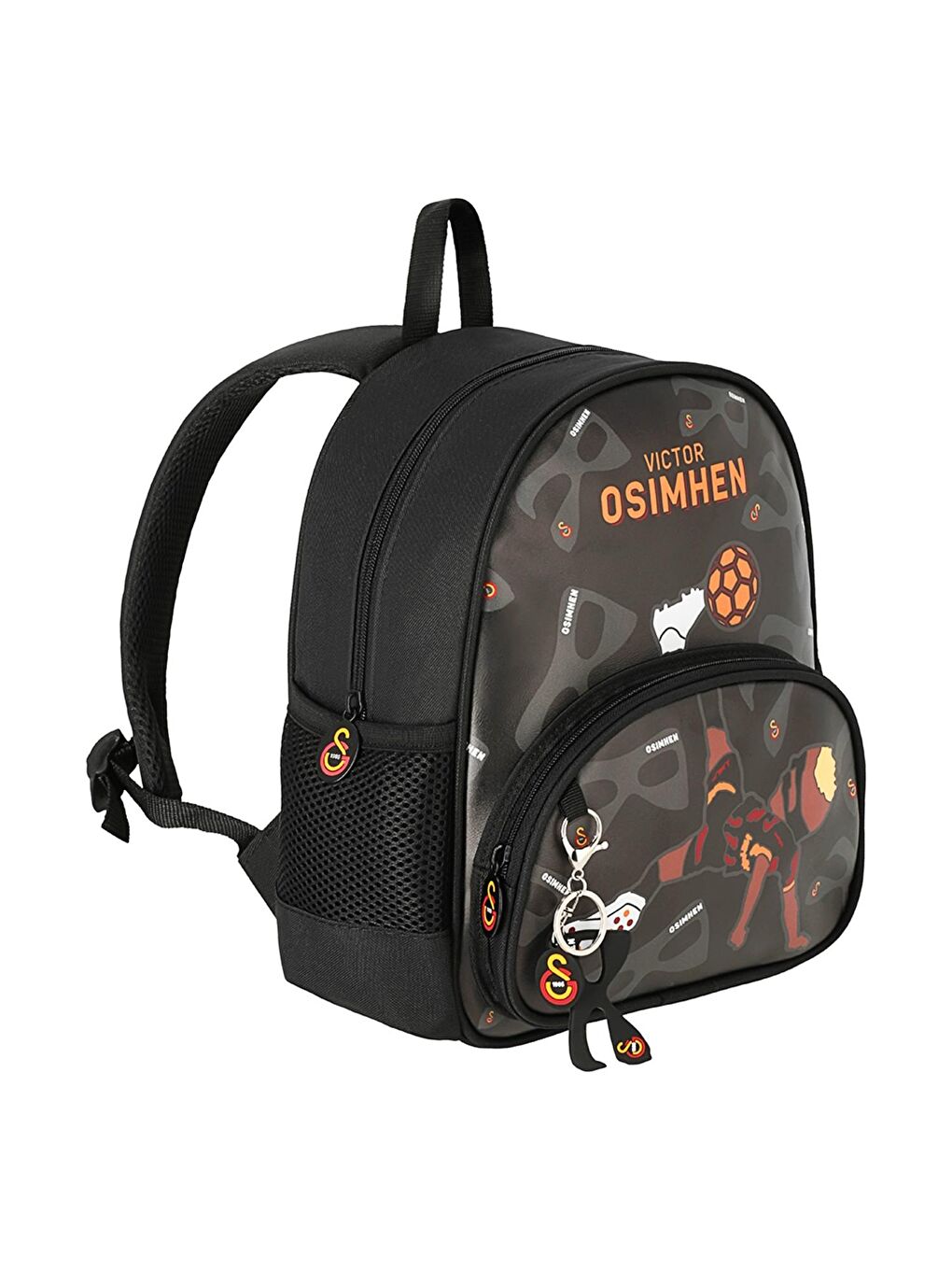 2 Bölmeli Victor Osimhen Suni Deri Anaokulu Çantası + Beslenme Çantası-2